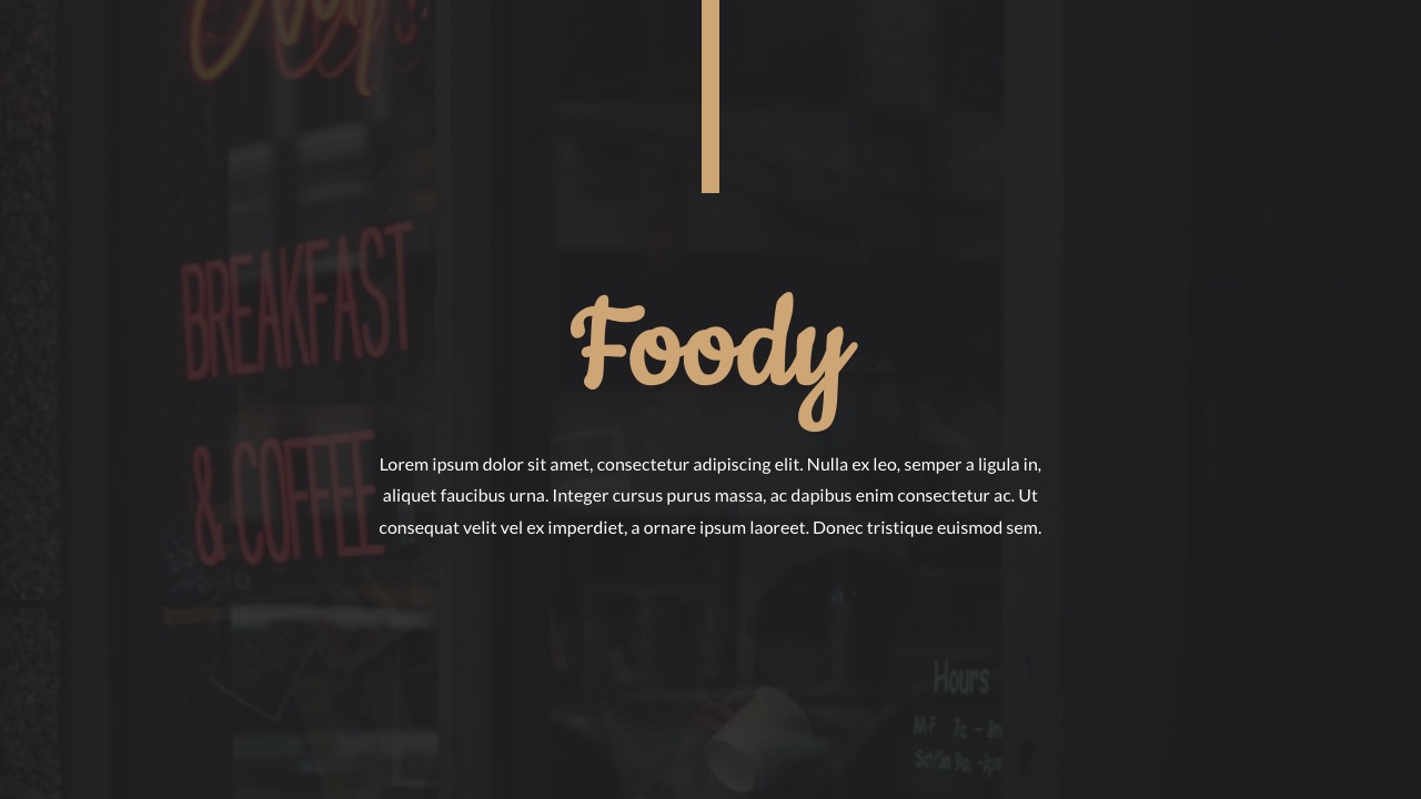 Foody - Food And Restaurant Keynote Template
