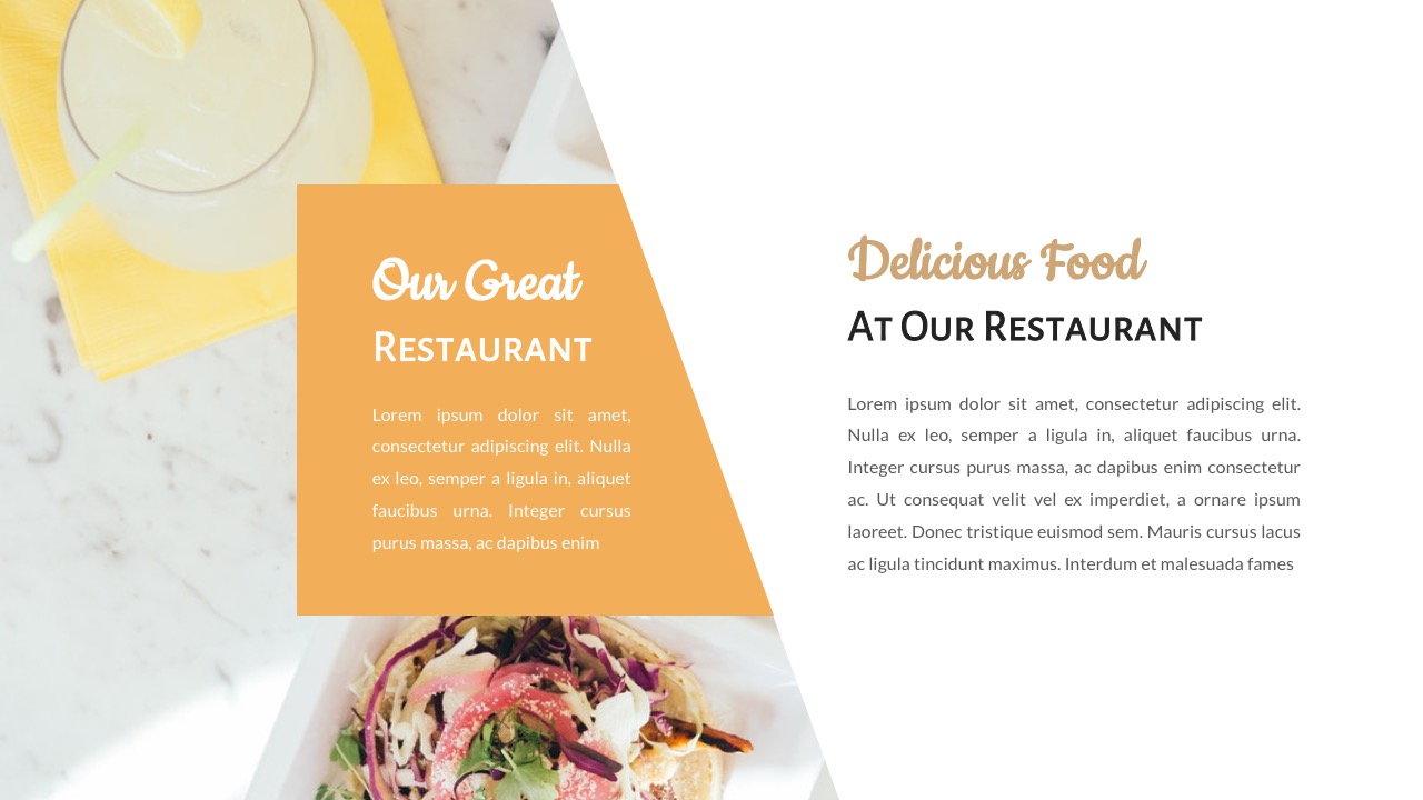Foody - Food And Restaurant Keynote Template
