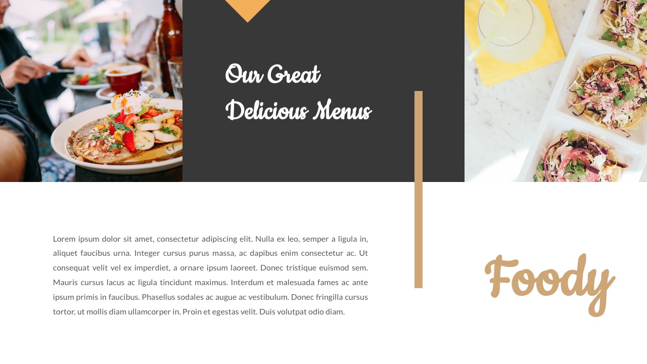 Foody - Food And Restaurant Keynote Template