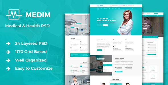Medim - Medical and Health PSD Template - Retail PSD Templates