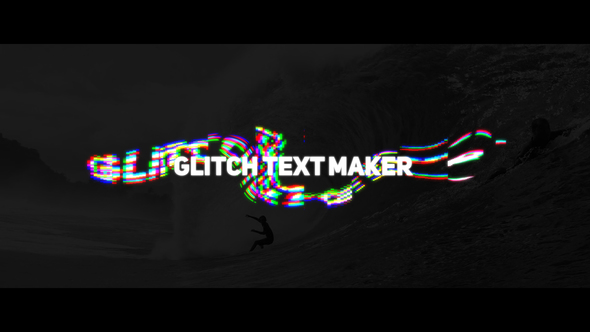 Wave Glitch Text Maker