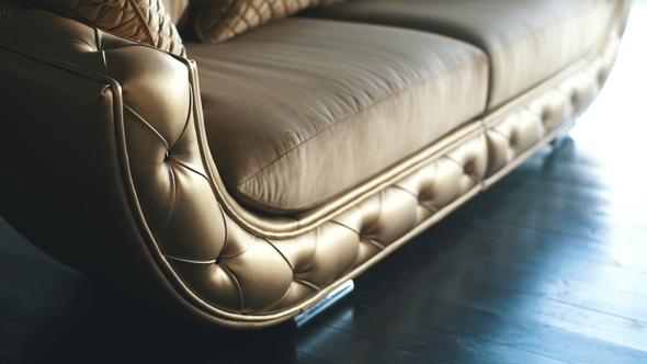 Gold Sofa Luxury in Modern Loft