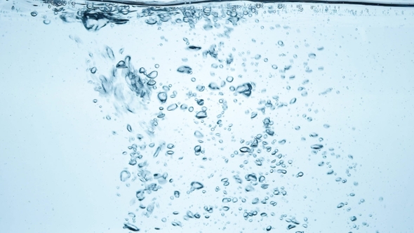 Water Splash with Bubbles of Air, Stock Footage | VideoHive