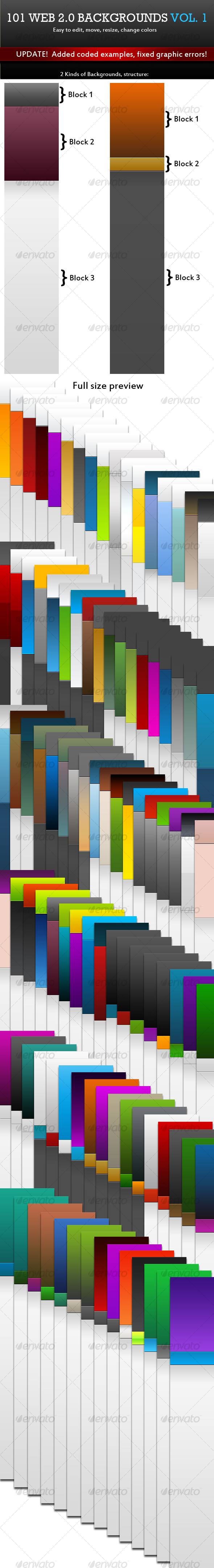 101 Web 2.0 Backgrounds. Mega Pack - Backgrounds Graphics