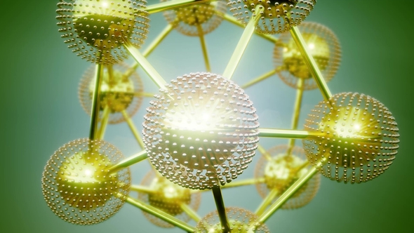 Loop Atom Model Motion Graphics Videohive