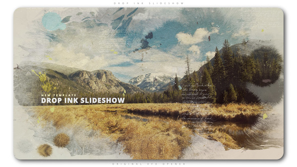 Drop Ink Slideshow - VideoHive 22192491