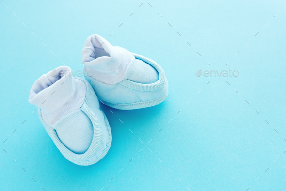 Newborn baby boy cotton shoes Stock 