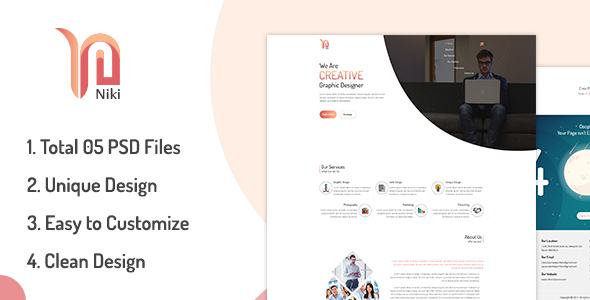 NIKI Portfolio PSD Template
