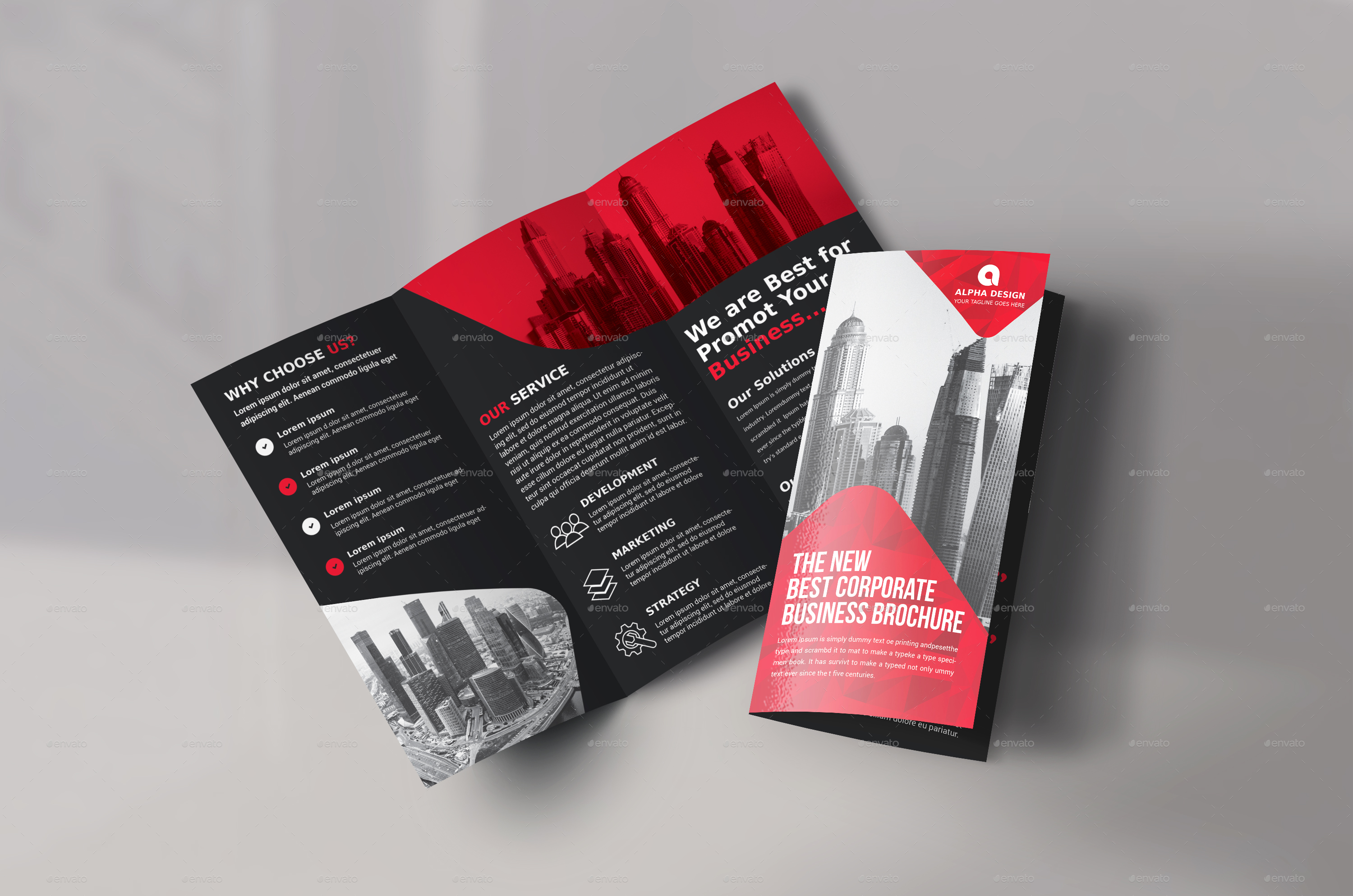 Clean Tri-fold Brochure in Brochure Templates - product preview 1