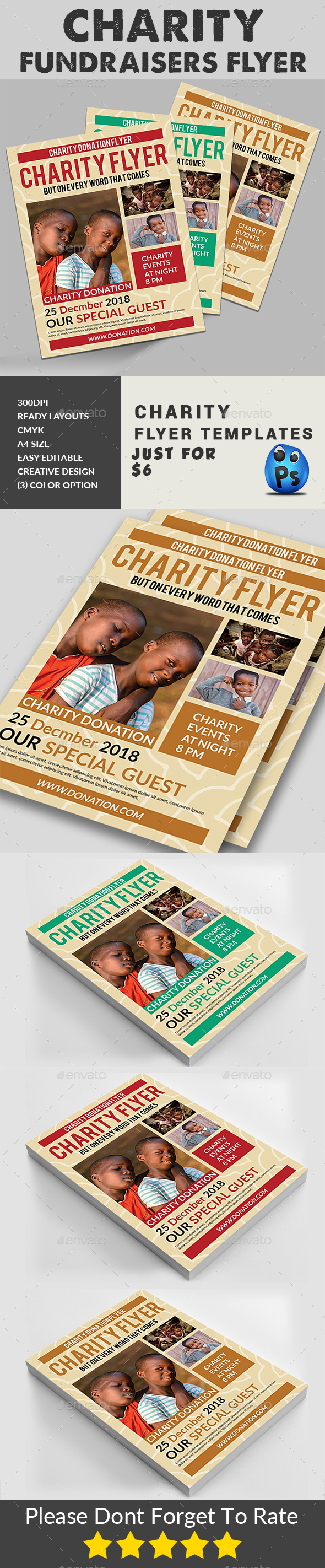 Charity Fundraisers Flyer - Corporate Flyers