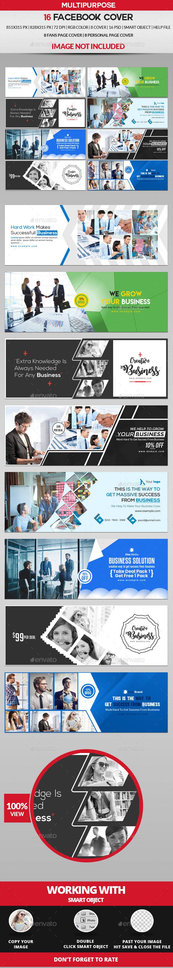 Facebook Cover Bundle - 16 Design - Facebook Timeline Covers Social Media