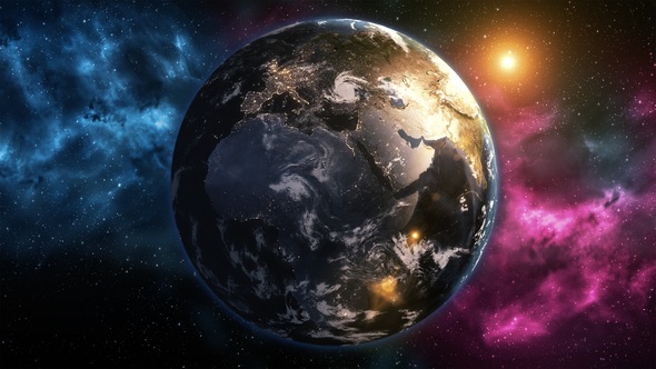 Realistic Earth Globe