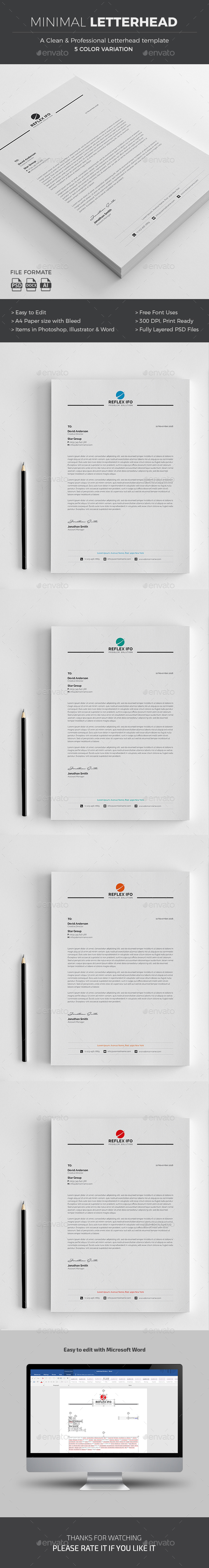 Letterhead - Stationery Print Templates