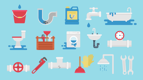 16 Plumbing Icons