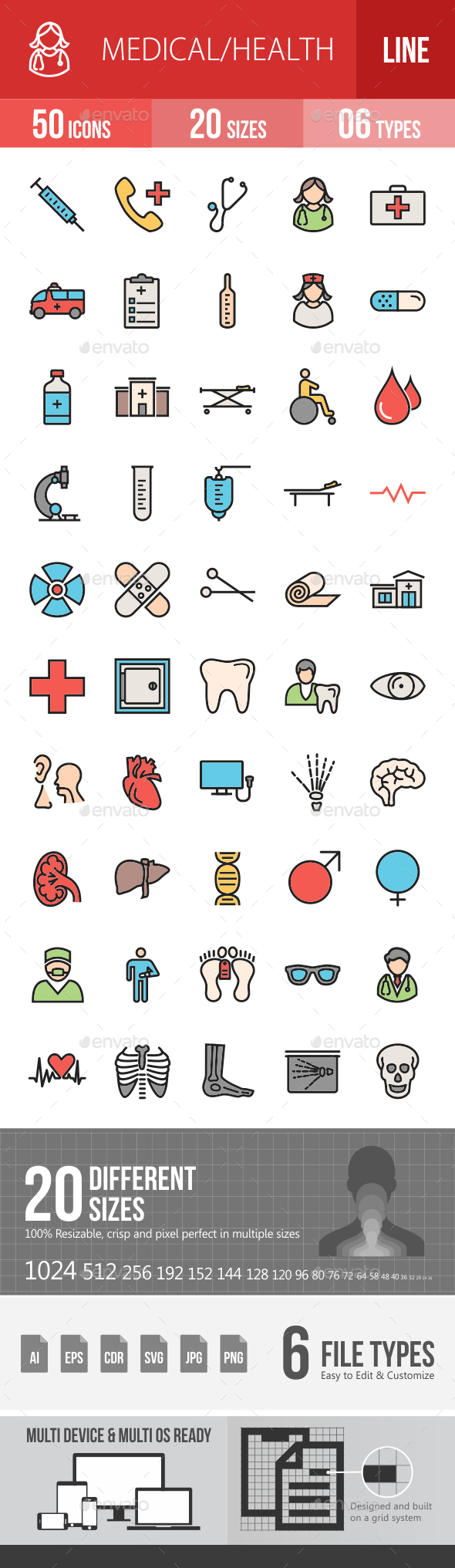 Medical Filled Line Icons - Icons