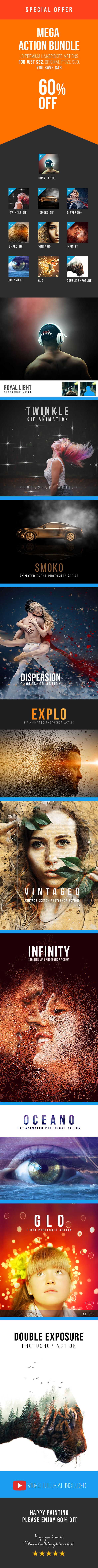 Mega Action Bundle - Walllow - Photo Effects Actions
