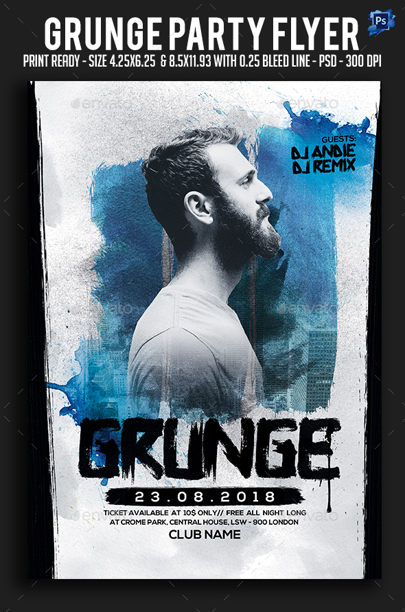 Grunge Party Flyer