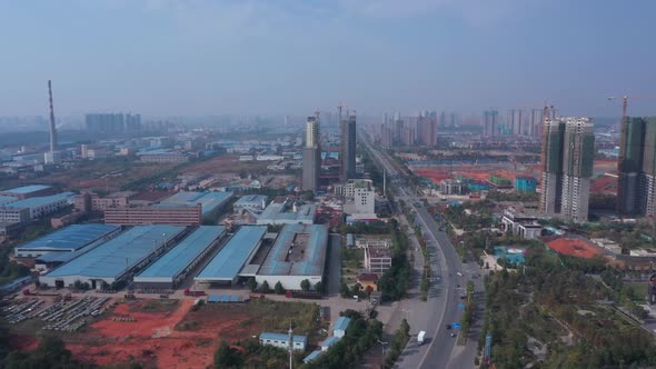 Shocking City Aerial Photography Ningxiang Economic And Technological Development Zone alt