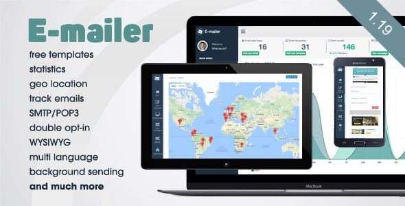 E-mailer - Newsletter & Mailing System with Analytics + GEO location - CodeCanyon Item for Sale