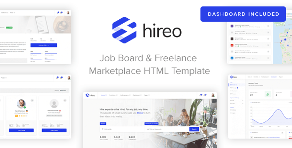Hireo - Job Board & Freelance Services Marketplace HTML Template