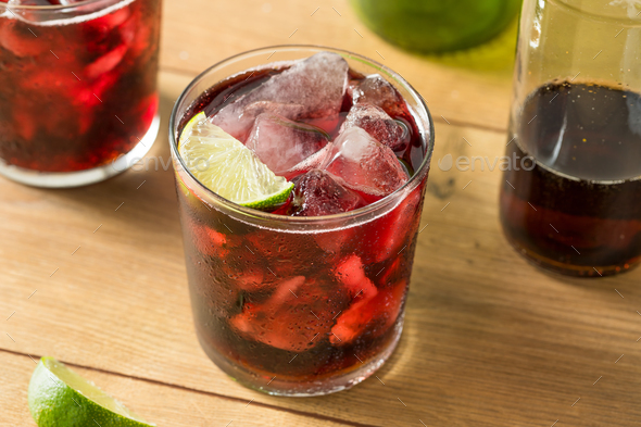 Alcoholic Red Wine and Cola Cocktail Stock Photo by bhofack2 | PhotoDune