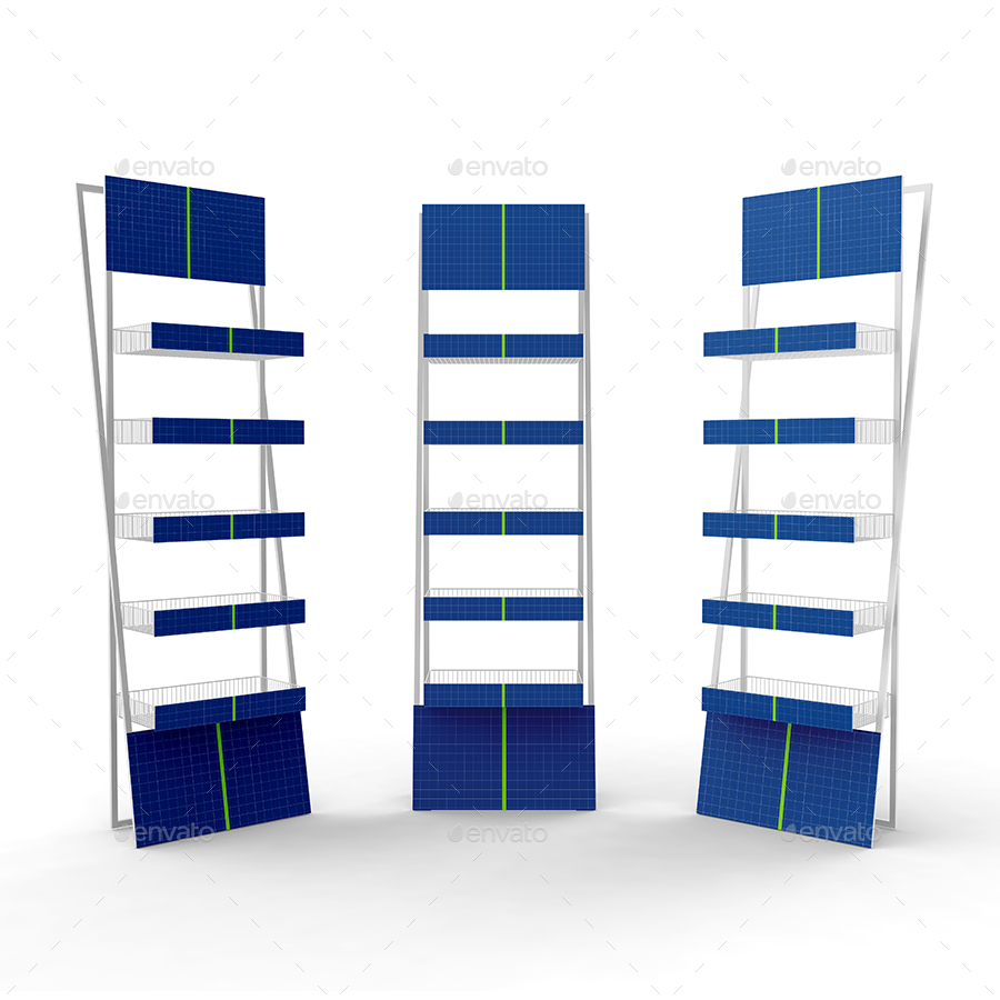 Market Shelf Mockup, Graphics GraphicRiver