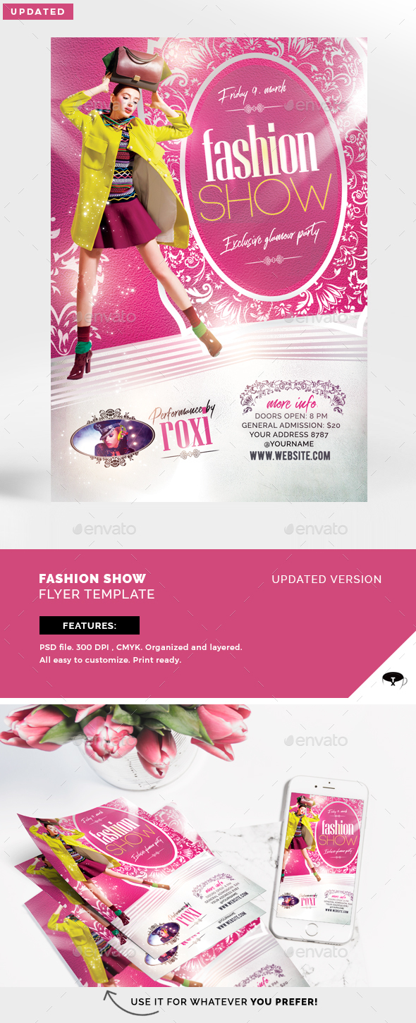 Fashion Show Flyer Template - Clubs & Parties Events