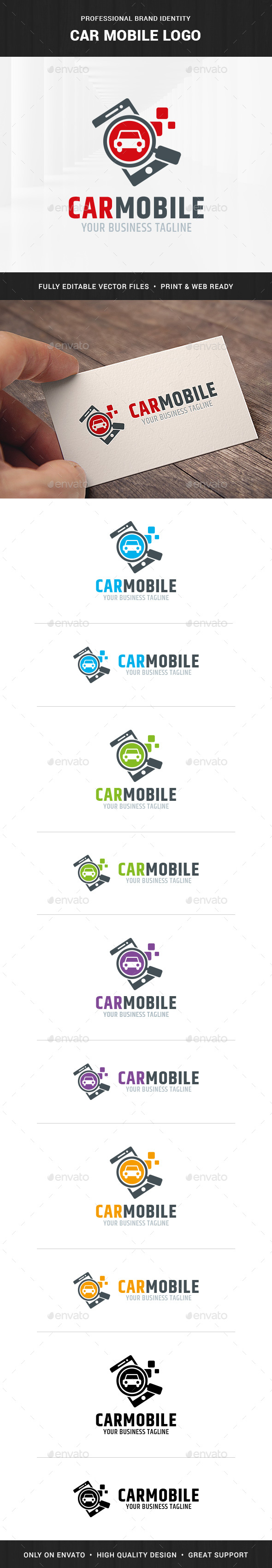 Car Mobile Logo Template - Objects Logo Templates