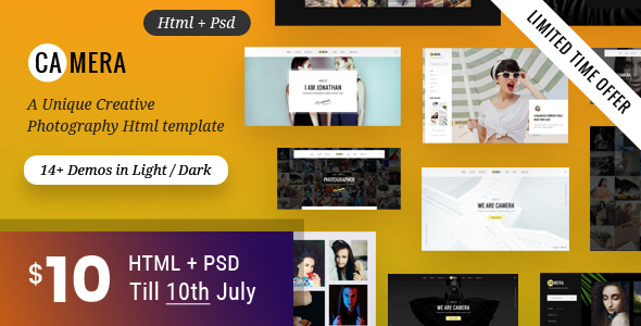 Photography HTML Template - ThemeForest 21472898