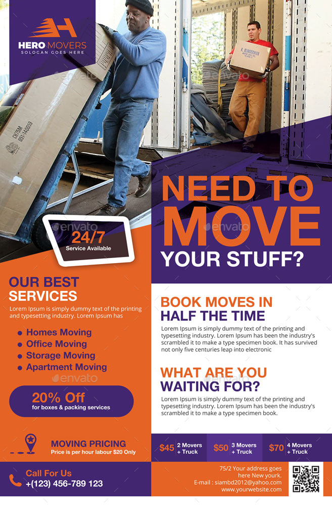 Moving Services Poster Design Templates in Signage Templates - product preview 2