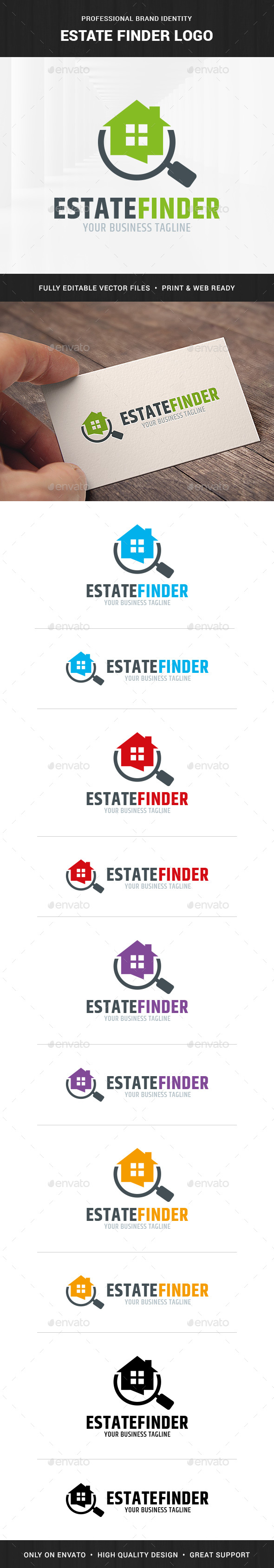 Estate Finder Logo Template - Buildings Logo Templates