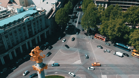 Tbilisi Drone Footage - Tbilisi aerial view Georgia alt