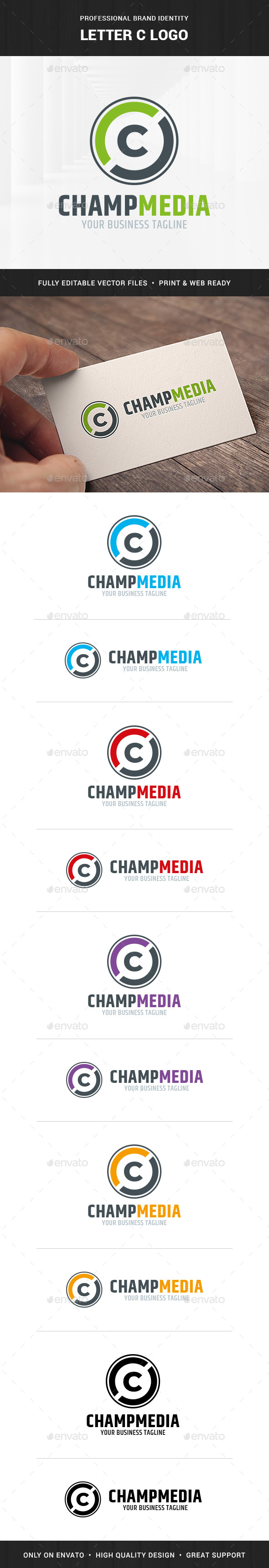Letter C Logo Template - Letters Logo Templates