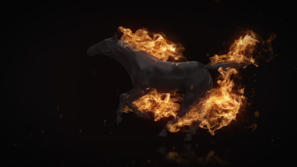 Flamming Horse Logo Reveal