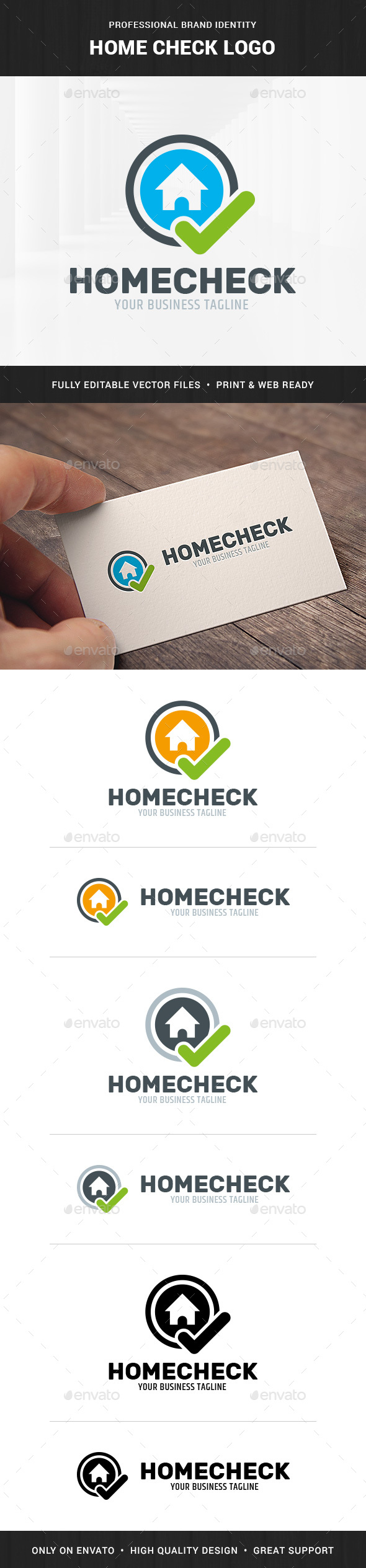 Home Check Logo Template - Symbols Logo Templates