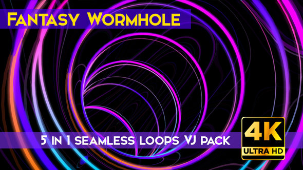 Fantasy Wormhole VJ Loops