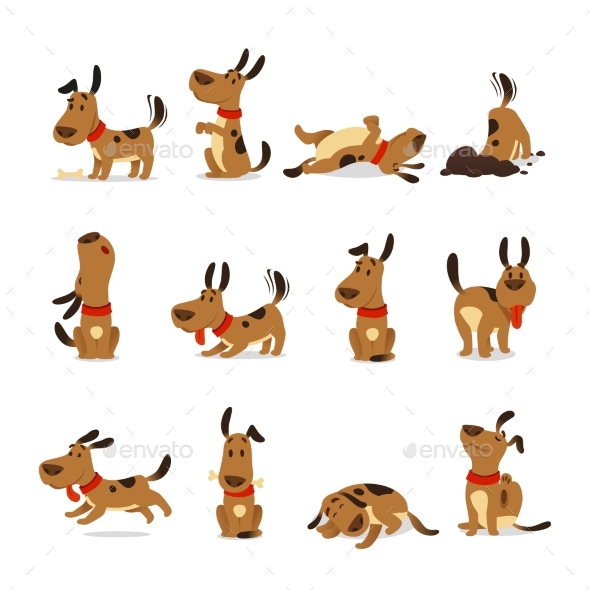 Cartoon Dog Set - Animals Characters