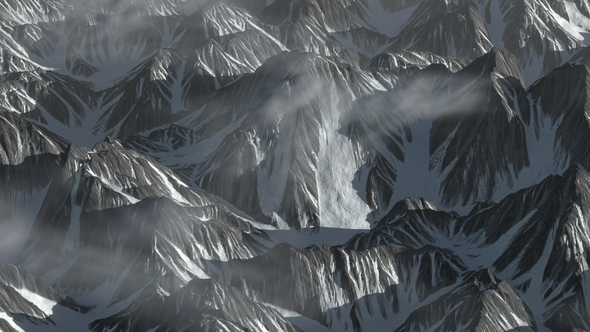 Shocking Overlooking Ice Cloud Mountain Hill Range Terrain Move