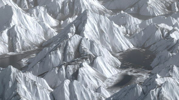 Shocking Overlooking Ice Mountain Hill Range Terrain Move