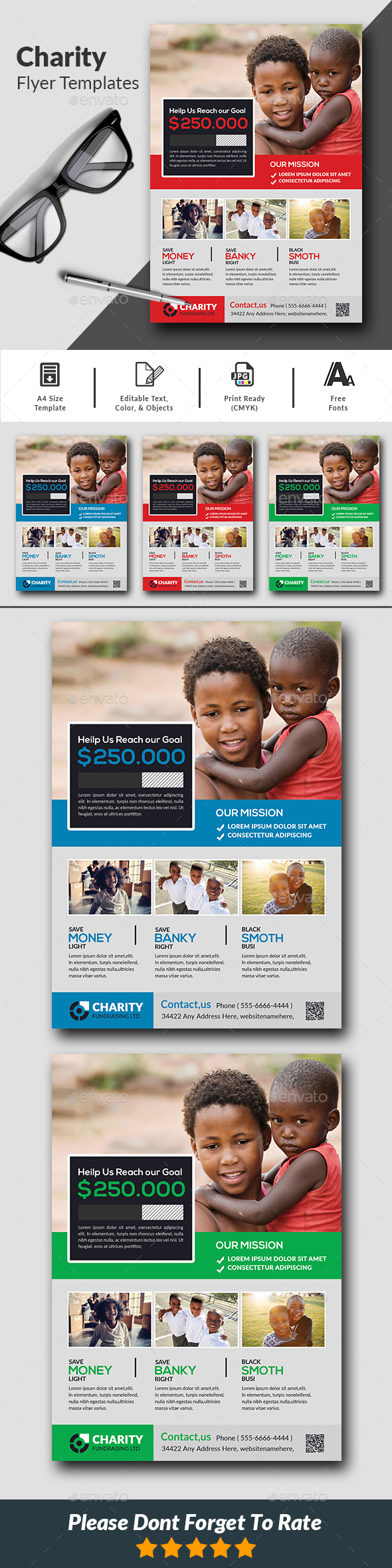 Charity Fundraisers Flyer - Corporate Flyers