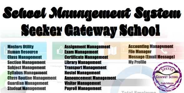 School Management System - CodeCanyon 22219422