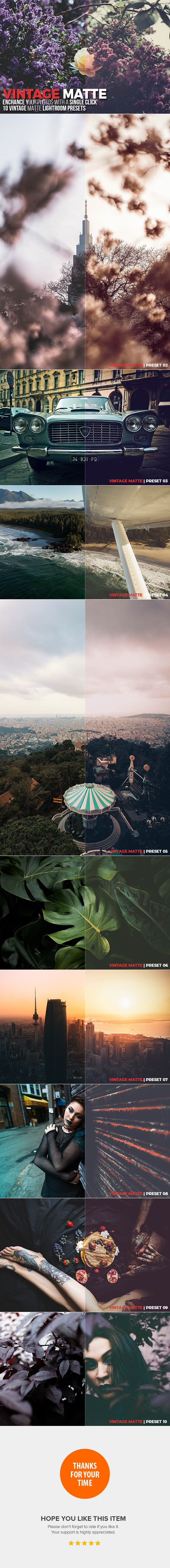 10 Vintage Matte Lightroom Presets - Vintage Lightroom Presets