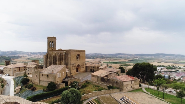 Medieval Town of Artajona Navarre Spain alt