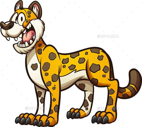 Cartoon Cheetah by memoangeles | GraphicRiver