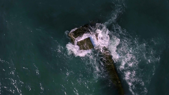 Majestic Landscape of Stormy Sea