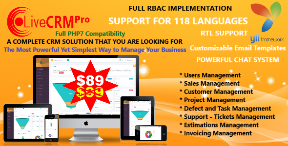 Live CRM Pro with PHP 7 Powerful CRM - CodeCanyon Item for Sale