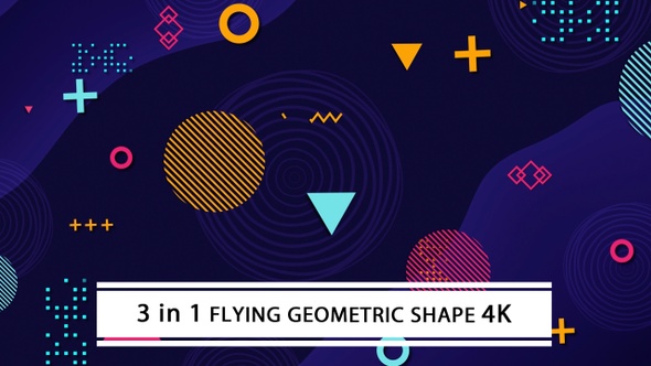 Flying Geometric Shape II 4K
