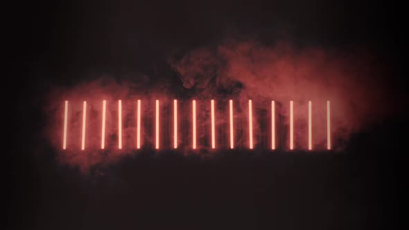 Red Lights and Smoke Background