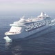 Cruise Liner Floating in Ocean 4k - VideoHive Item for Sale