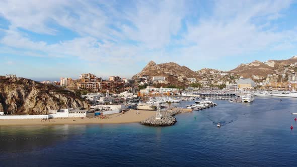 A fly to entrance at the marina of Cabo San Lucas, Mexico. alt